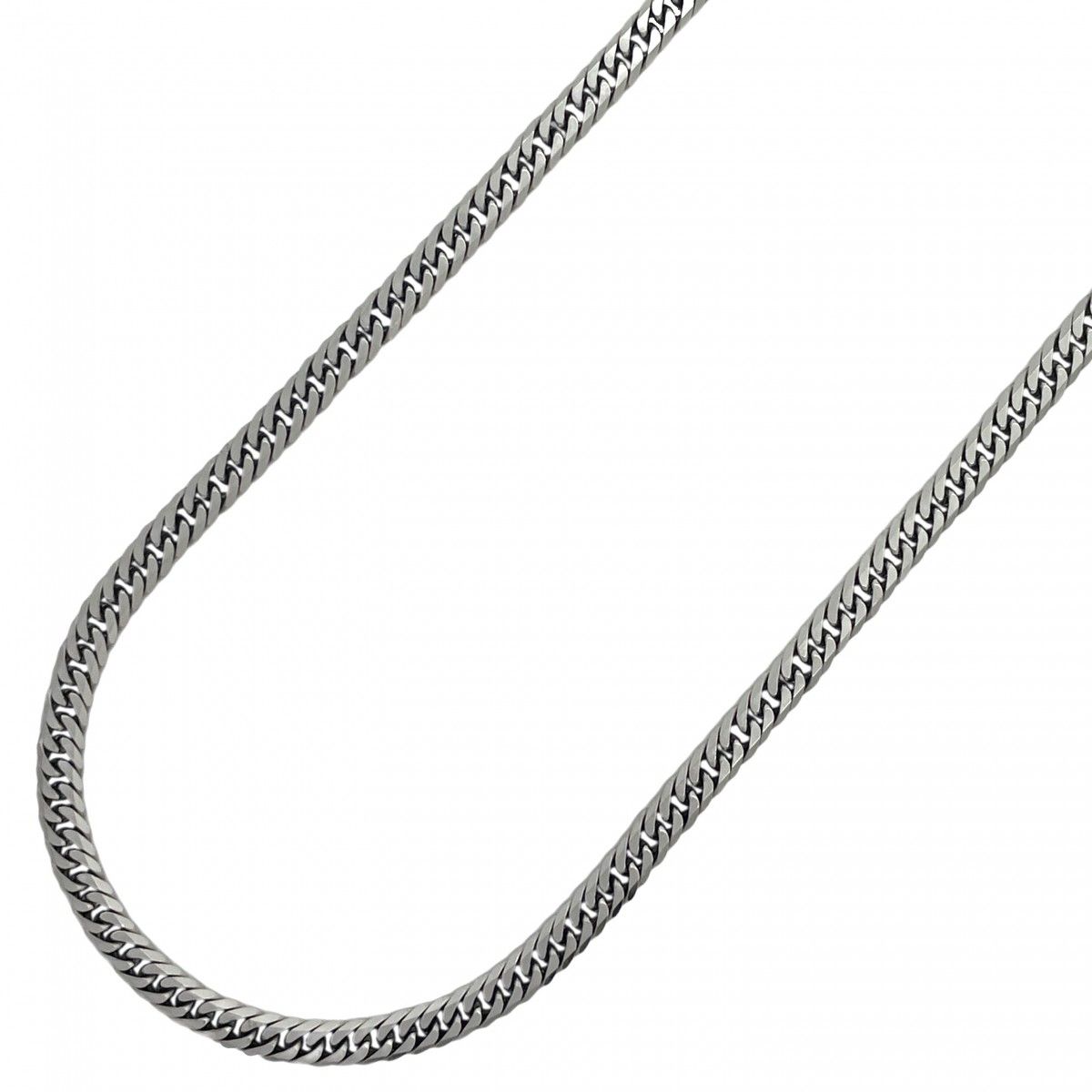 5khe025】喜平 ネックレス Pt850 プラチナ 6面 ダブル 50.3cm 20.3g  