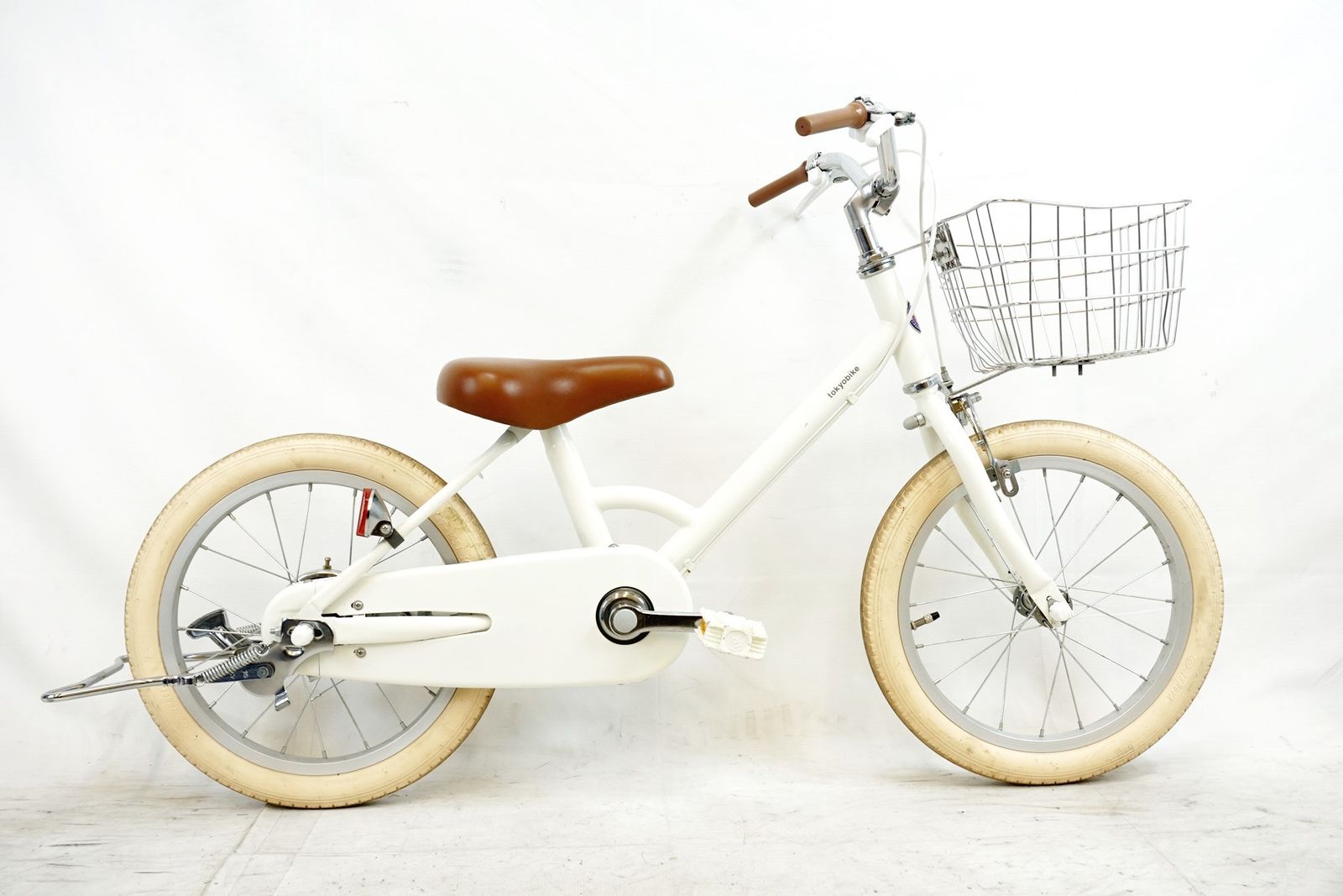 tokyobike 幼児用自転車 グレー 前カゴ付き 子供用グレー自転車 前部