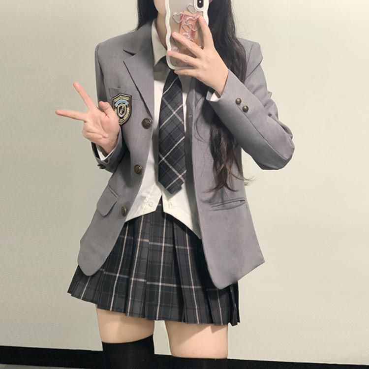 5点セット 女の子 シャツ スーツセット 制服 中学生 学生服 学生制服 ...