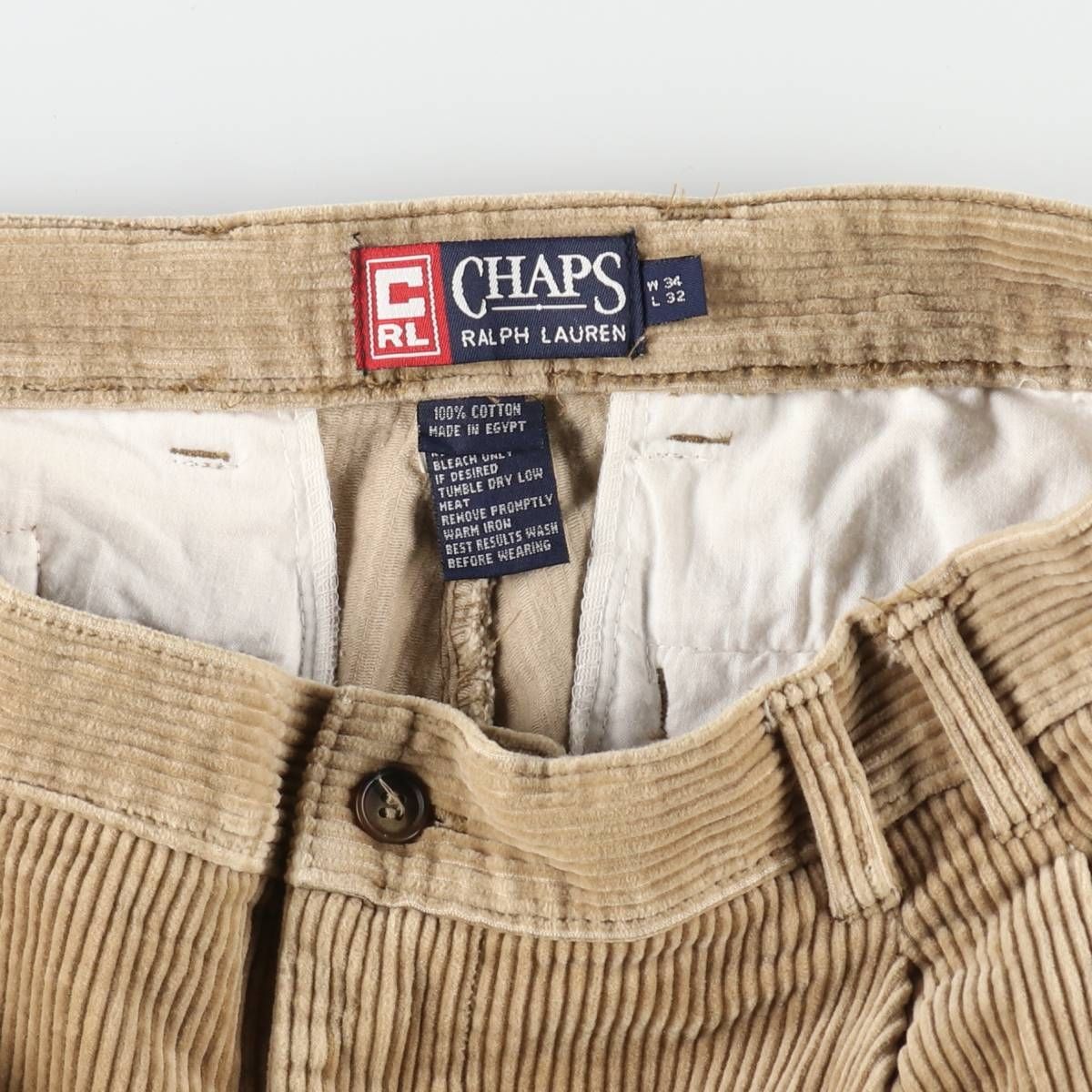 CHAPS RALPH LAUREN 90's コーデュロイパンツ Ralph Lauren - 古着 90年代 ラルフローレン Ralph Lauren CHAPS