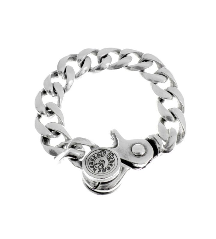 クロムハーツ Chrome Hearts CLSC CHN LNK/クラシックリンククリップ サイズ:13LINK シルバーブレスレット 中古 GZ11
