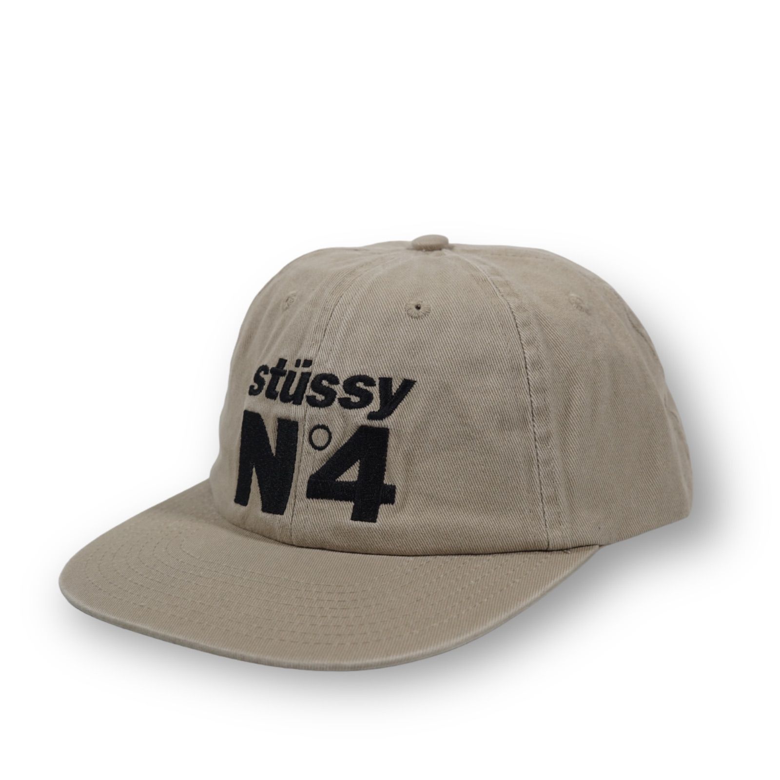 日本未発売】STUSSY No.4 LOW PRO CAP キャップ / キャメルカラー