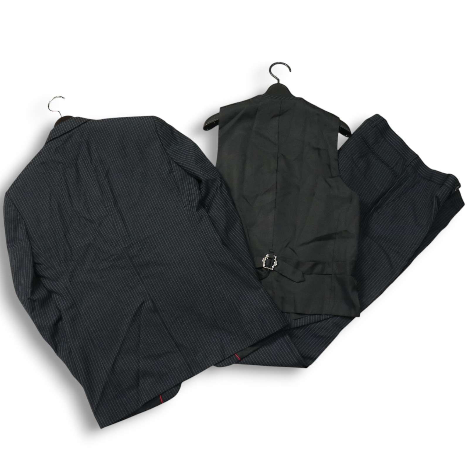 新品 MEN'S TENORAS 『背抜き』 ピンストライプ 微光沢素材 3