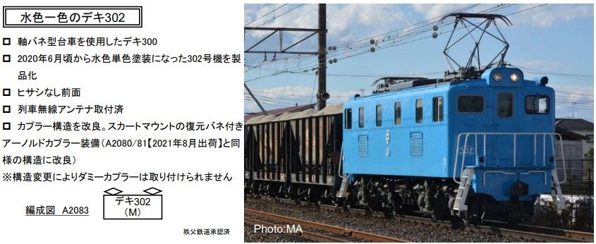 マイクロエース A2083 秩父鉄道 デキ302水色 - メルカリ