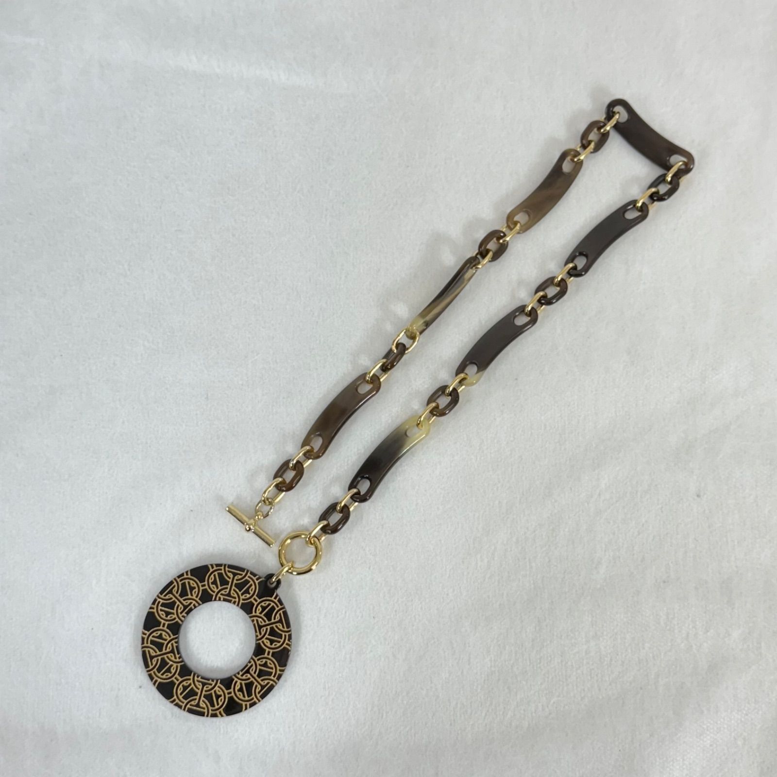 HERMES MM シェーヌダンクル　バッファローホーン　未使用品 HERMES 【新品未使用】エルメス シェーヌダンクル シュルメールPM