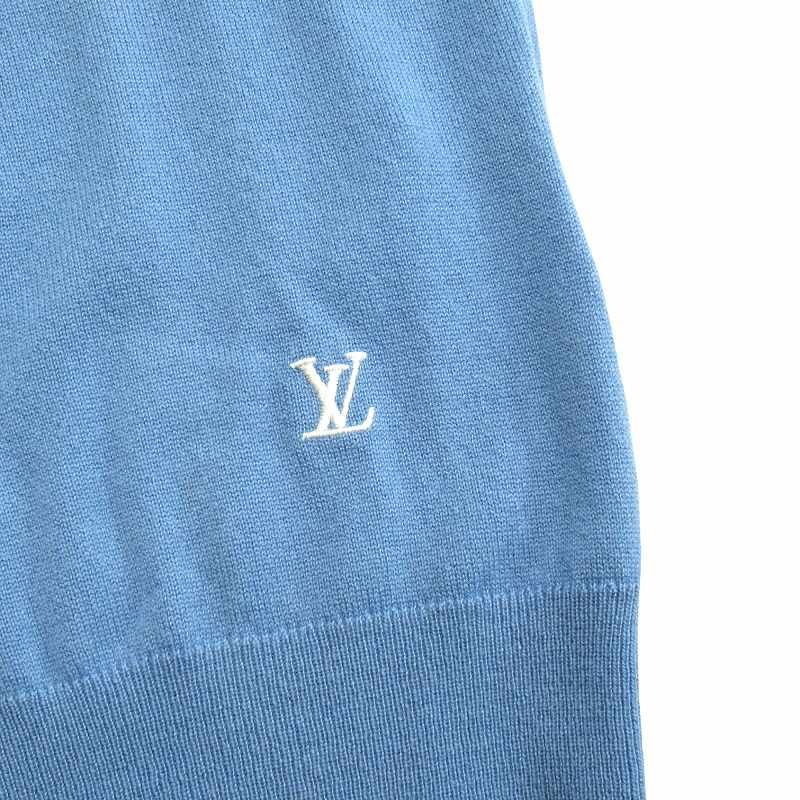 美品 ルイヴィトン LOUIS VUITTON LVロゴ 刺繍 カシミヤ ニット