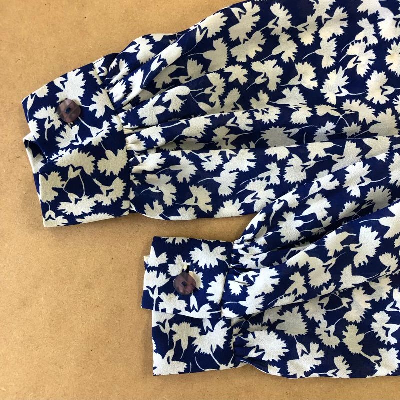 モナリザ MONNALISA ワンピース シャツワンピ ロング丈 花柄プリント