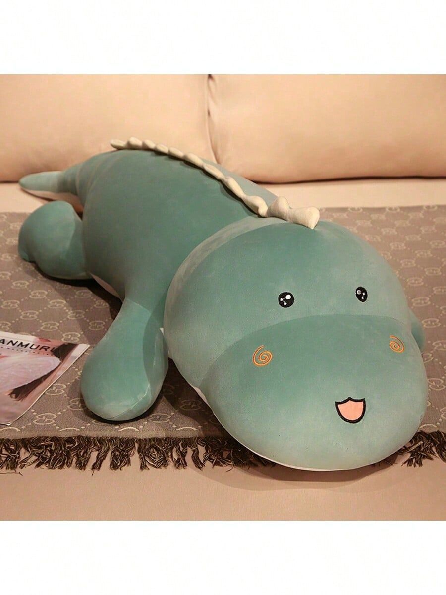 1個 39インチ かわいい恐竜ボディピロー 緑の恐竜ぬいぐるみクッション 子供の誕生日プレゼント 寝具の相棒ぬいぐるみ MARWIL-DEMENAGEMENTS_CH