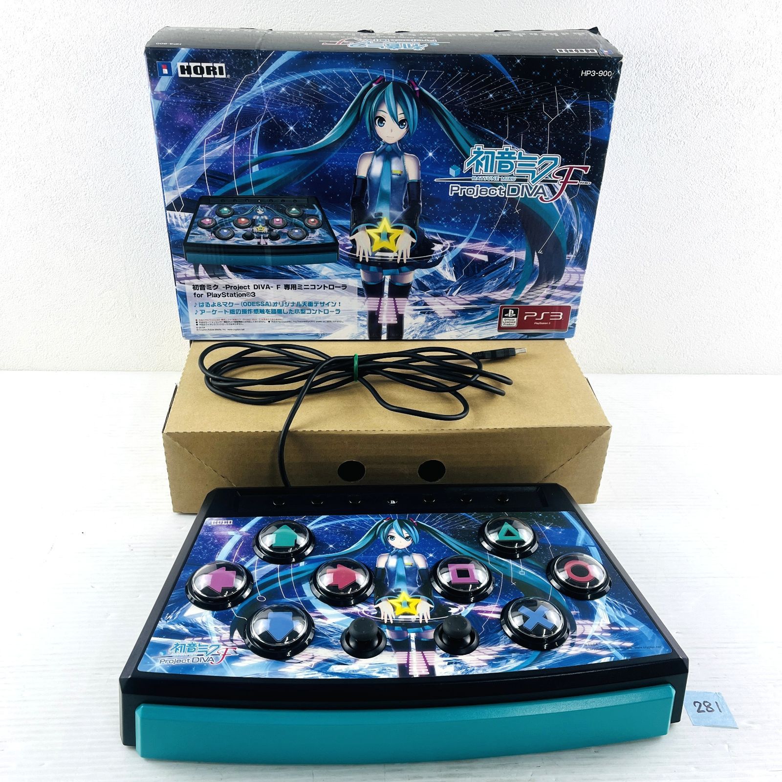281 HORI 初音ミク -ProjectDIVA- F ミニコントローラ for PlayStation3 プレステ3 HATSUNE MIKU PS3 HP3-900 SEGA セガ