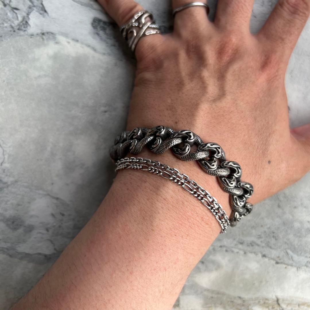 ヴィンテージトライバル チェーン シルバー ブレスレット VINTAGE