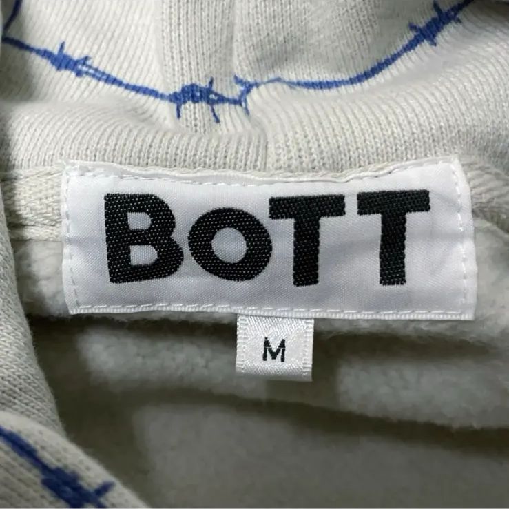 BoTT ボット BARBWIRE PULLOVER HOODIE 有刺鉄線 パーカー M - メルカリ