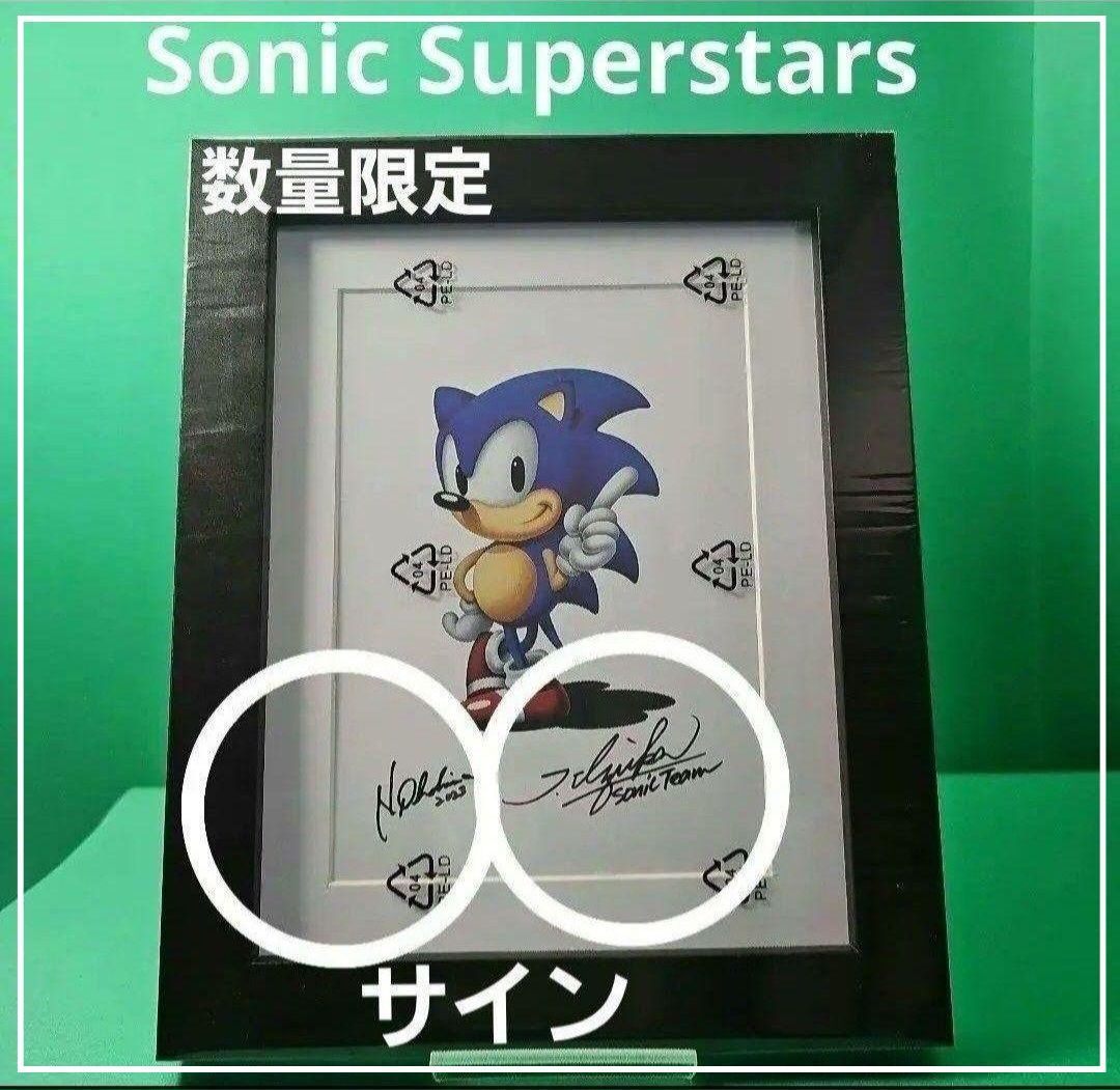 【レア★新品】ソニック スーパースターズ 復刻原画 製作者サイン 数量限定 レア☆新品】ソニック スーパースターズ 復刻原画 製作者サイン