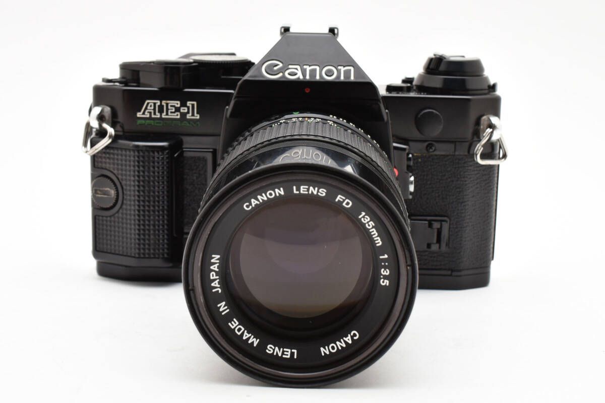 キヤノン Canon AE 1 PROGRAM ボディ FD 135 mm F 3 5 レンズセット T 3＃4655
