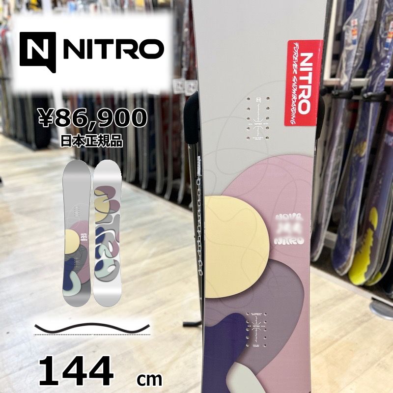 レディース スノーボード 板 144cm NITRO NOVA ナイトロ ノヴァ 25-26 オールラウンド カービング キャンバー
