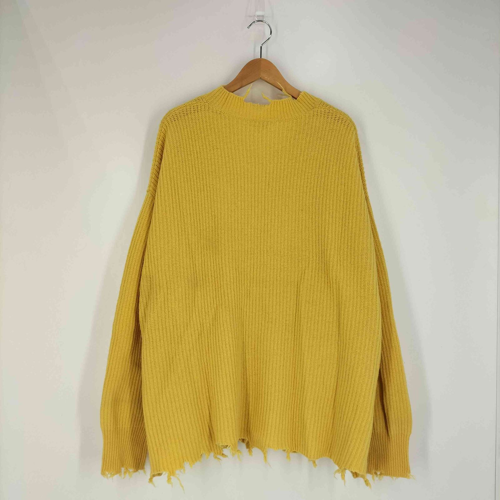 インターファクトリー INTER FACTORY oversize damaged knit cardigan 