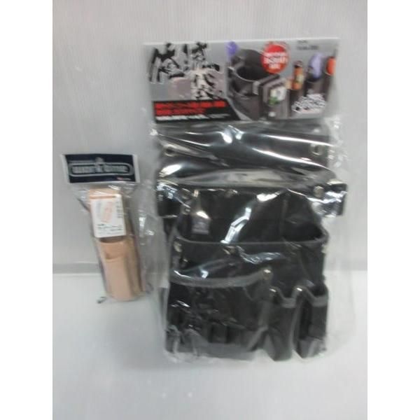 ふくろ倶楽部 腰袋 釘袋 俺流袋 D-plus 四型 DP-554 コヅチ カッター差 カッターケース SI-09 2点セット