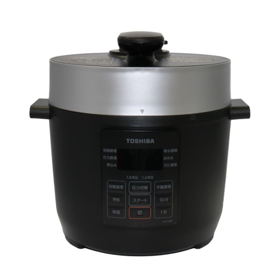東芝 電気圧力鍋 RCP-30R-K 【良い(B)】 - メルカリ