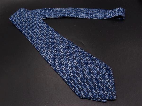 □美品□ HERMES エルメス シルク100% ネクタイ 紳士 ビジネス