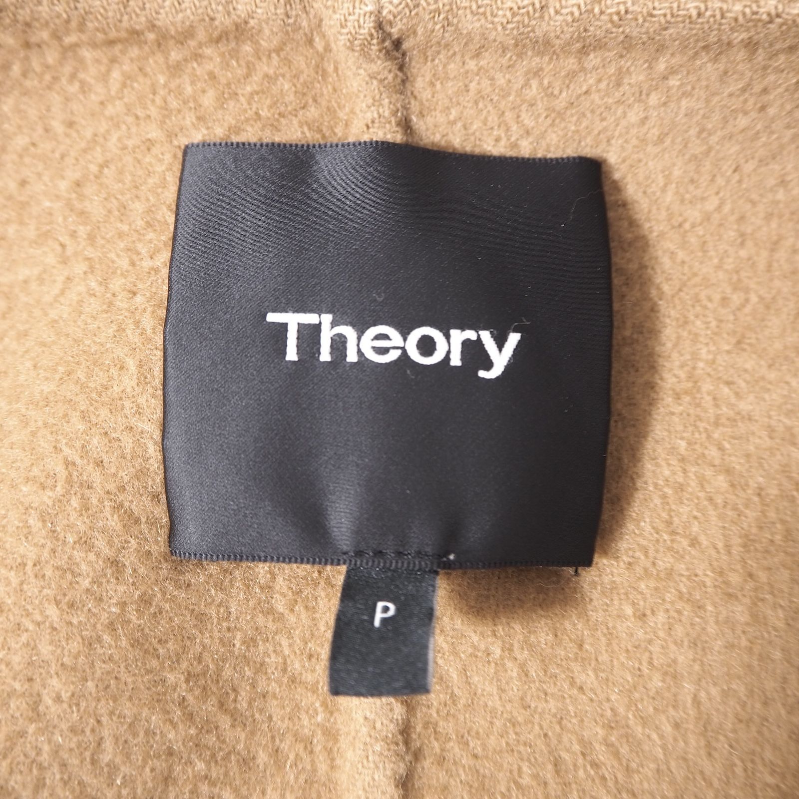 セオリー Theory カシミア混 ダブルフェイス ベルテッド コート ベージュ レディース 美品 4-WH002 - メルカリ