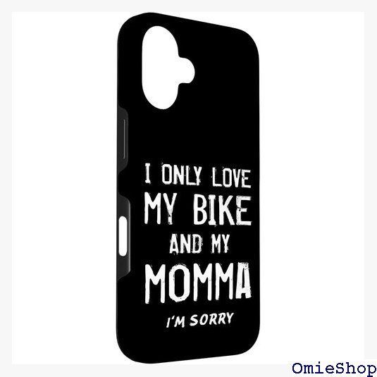 I Only Love My Bike And My Momma サイクリスト 母 BMX Mom ママ スマホケース iPhone 16 用 2687 I my My Case Noman Beanie