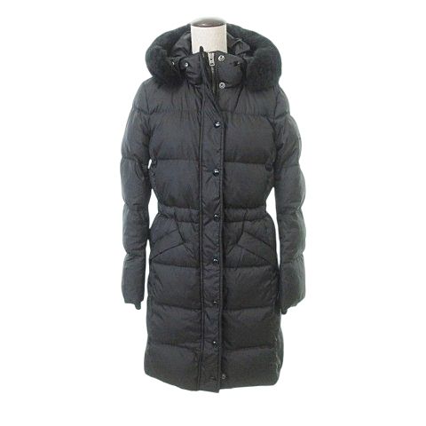 ☆美品☆コーチ ダウンジャケット 黒 XS レディース 　フード付き □美品□COACH コーチ ダウンジャケット□レディース XSサイズ