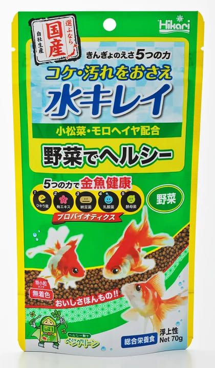 同梱不可 50個セット キョーリン ひかりきんぎょのえさ5つの力野菜 特小粒 70g