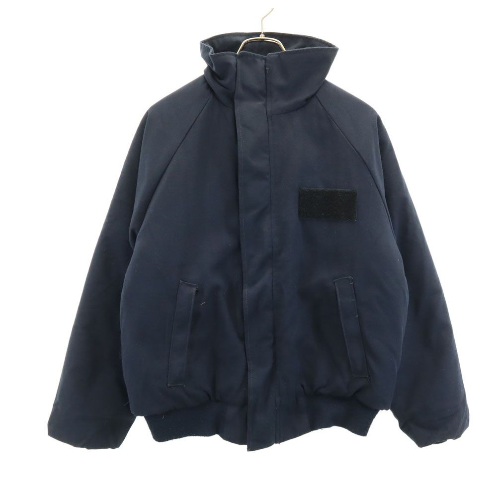 LAUNDERING INSTRUCTION ワークジャケット S ネイビー 中綿 メンズ 古着