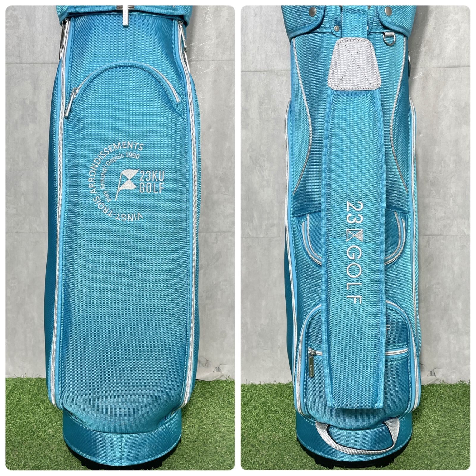 美品】23区GOLF ニジュウサンクゴルフ キャディバッグ ゴルフバッグ