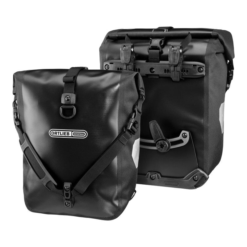 ORTLIEB オルトリーブ 正規品 スポーツローラー QL2.1 ペア サイクルバッグ ブラック 25L ペア