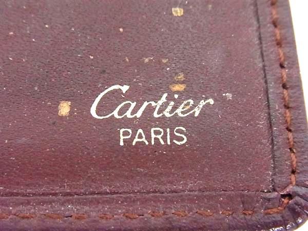新品同様 Cartier マストライン カードケース ボルドー 名刺入れ 5％OFF フォロワークーポン！！】CARTIER カルティエ 名刺入れ