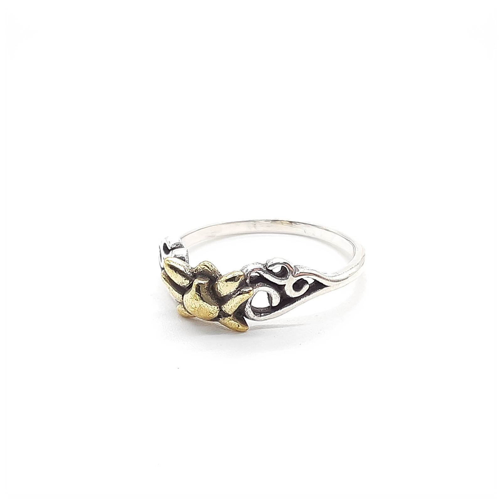 かすう工房 リング SILVER シルバー 蓮の花 透し彫り 彫刻 かすう工房 リング SILVER シルバー 蓮の花 透し彫り 彫刻