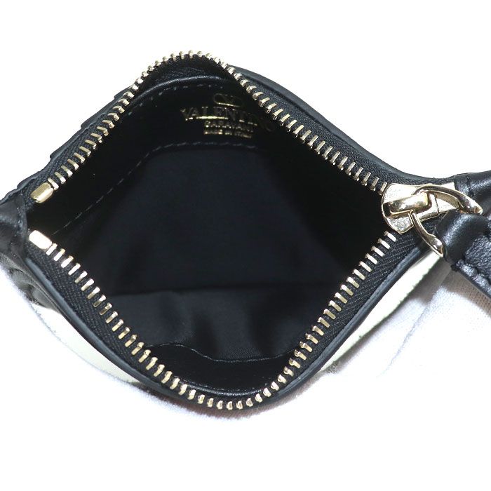 VALENTINO ヴァレンティノ Vロゴ コインケース ブラック レディース  