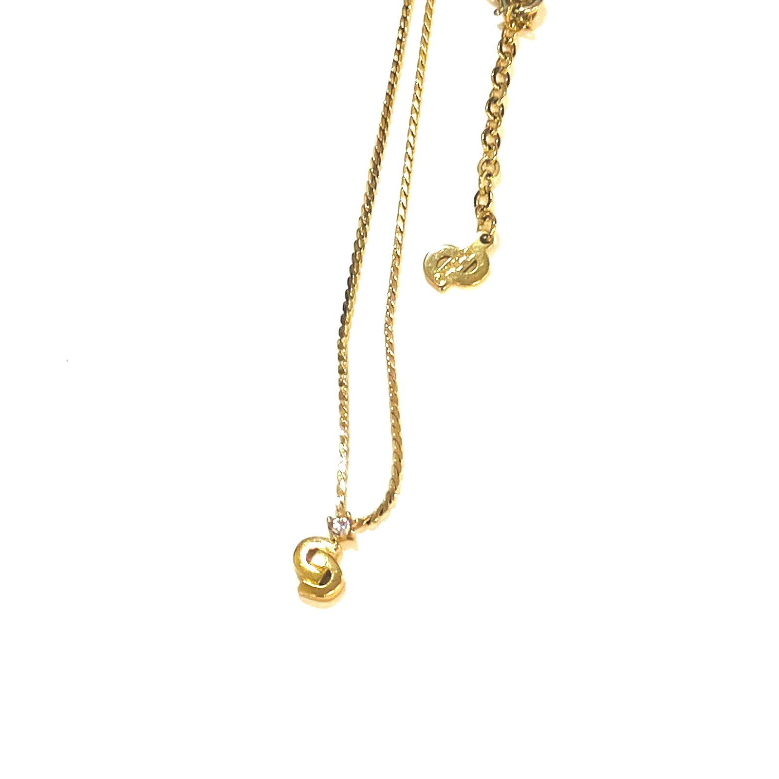 Christian Dior クリスチャンディオール CDロゴ チェーンネックレス