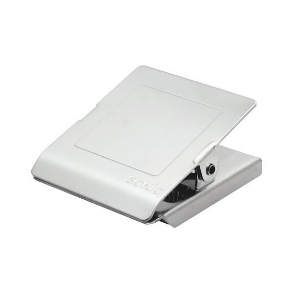 （まとめ）ソニック ステンレスマグネットクリップ L 口幅44mm CP-109