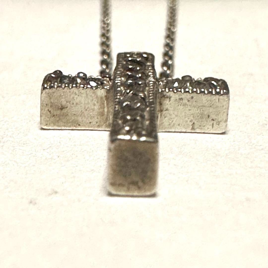 アガット agete ネックレス ダイヤモンド 0.12ct 十字架 クロス - メルカリ