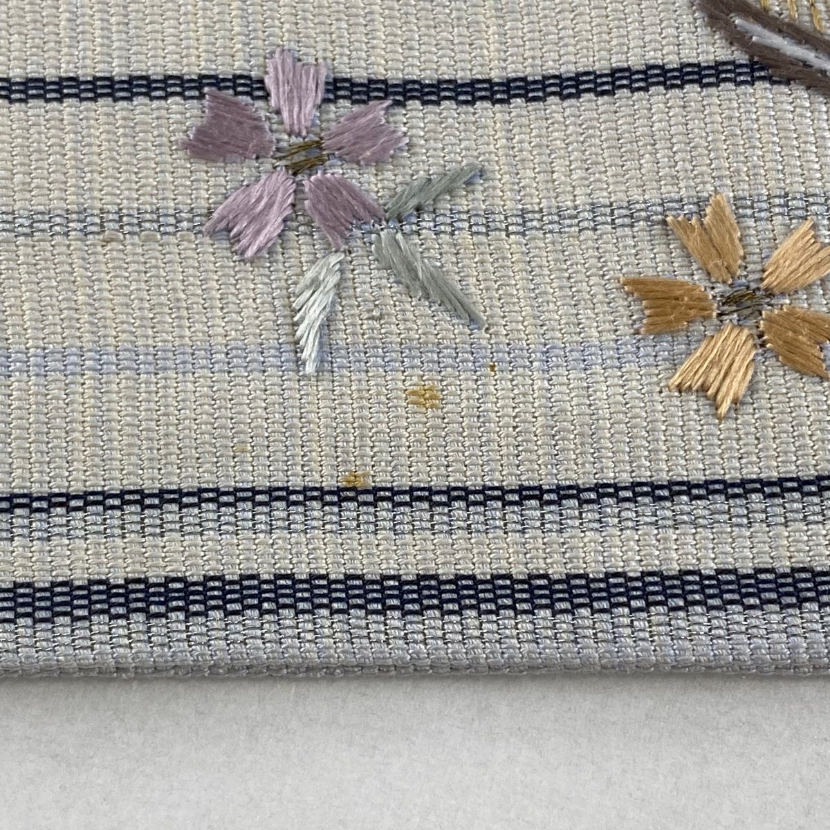 超珍品　新品　藤布桔梗ススキある名古屋帯 超珍品新品藤布桔梗ススキある名古屋帯