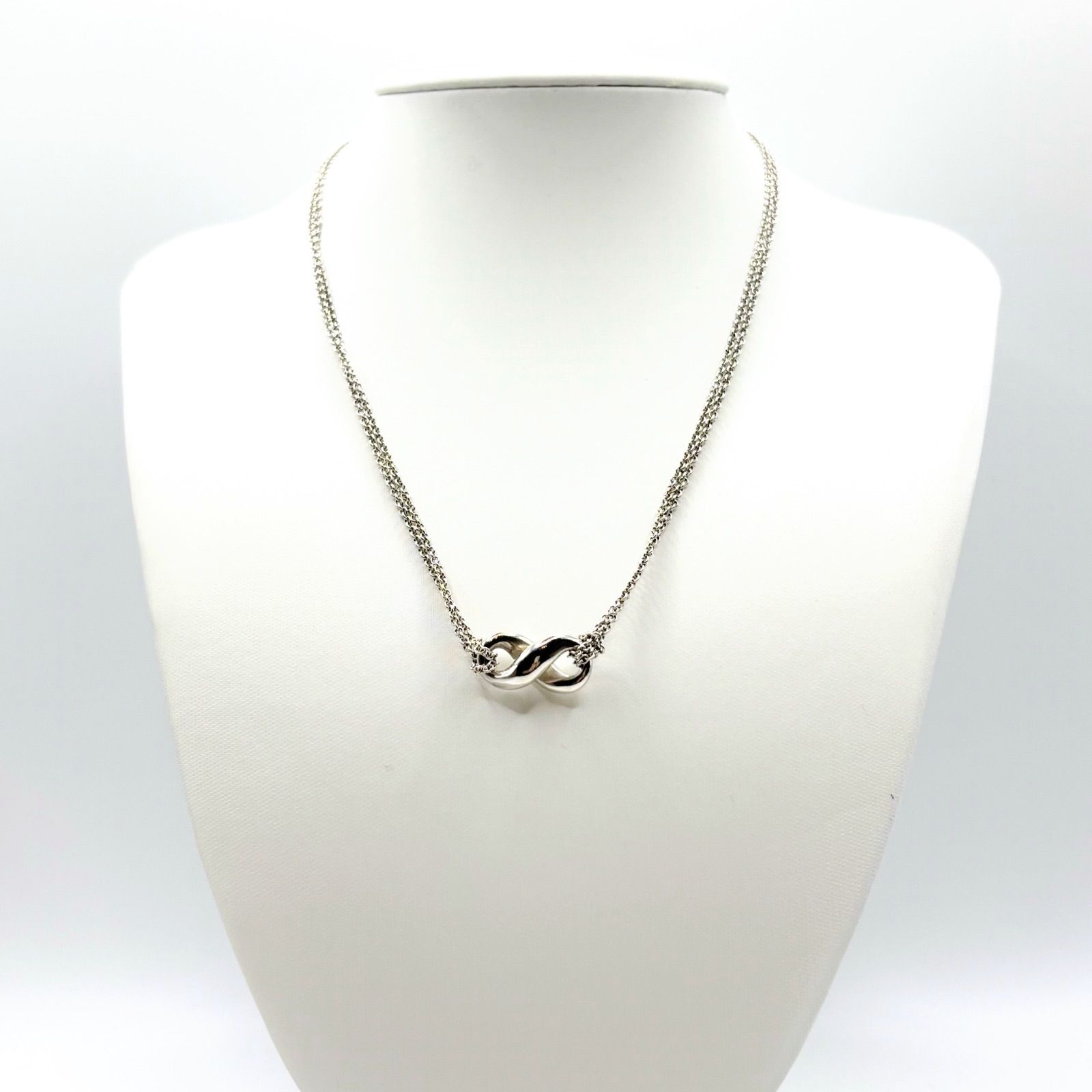 TIFFANY ティファニー インフィニティ ダブルチェーンネックレス