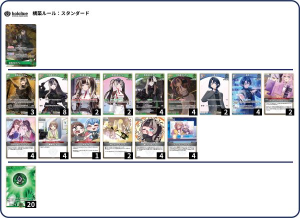 ホロカ ホロライブカードゲーム 儒烏風亭らでん デッキ 火威青 SorAZ