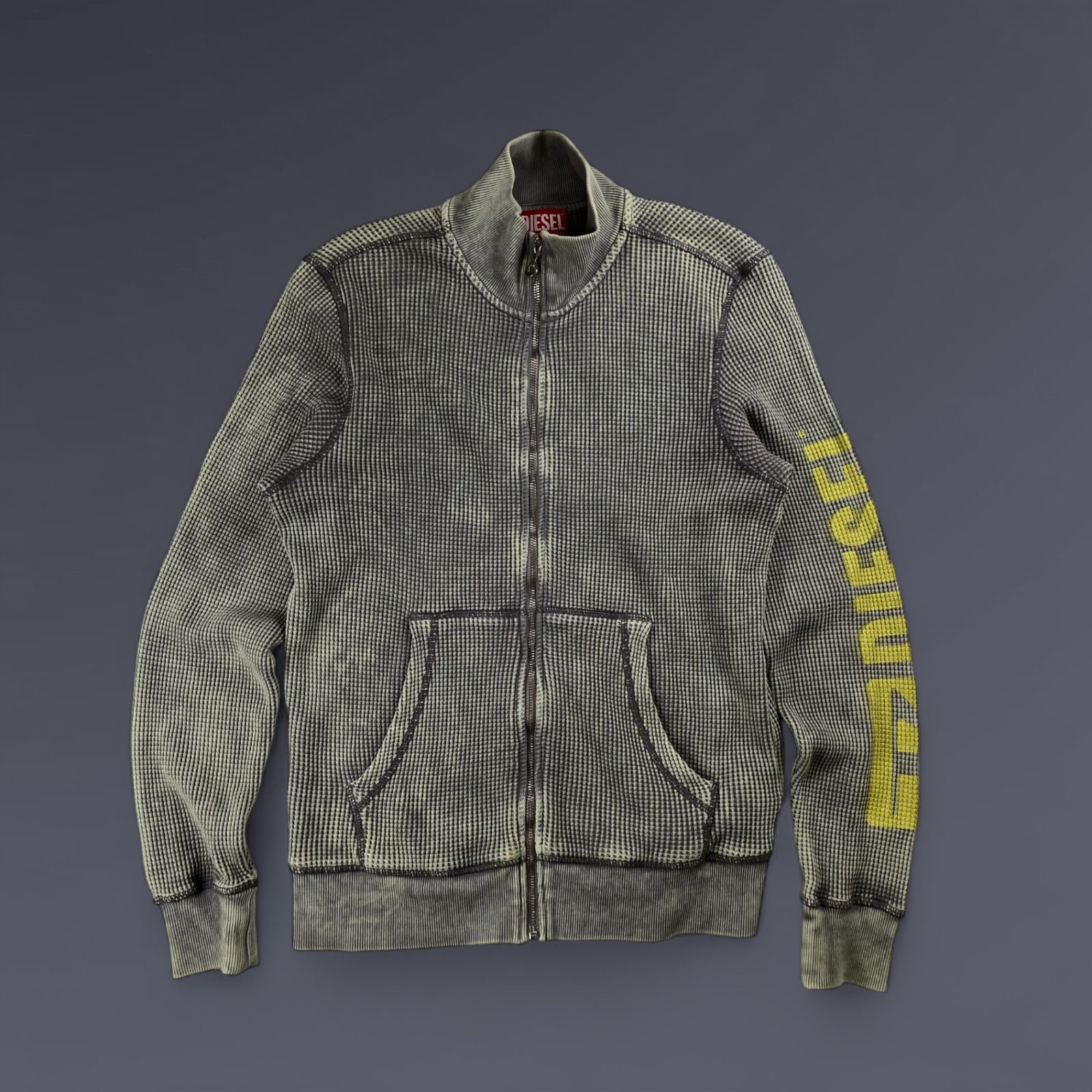 DIESEL 24SS トラックジャケット　S-GINAFY-ZIP XS 24SS DIESEL ディーゼル / S-GINAFY-ZIP ワッフル ジャケット