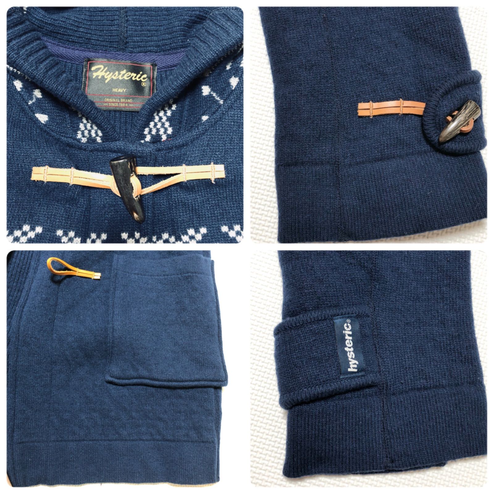 □美品□希少□HYSTERIC GLAMOUR ヒステリックグラマー ニットダッフル