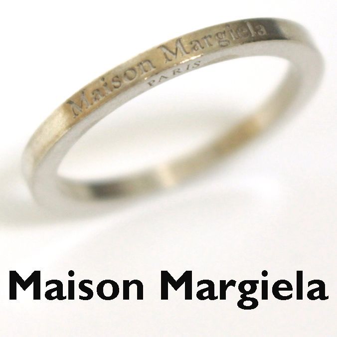 新品】 Maison Margiela 11 メゾンマルジェラ スリムリング 指輪 ロゴ