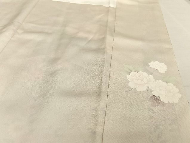 平和屋着物○京友禅の第一人者 松井青々 訪問着 草花文 金彩 正絹 逸品  