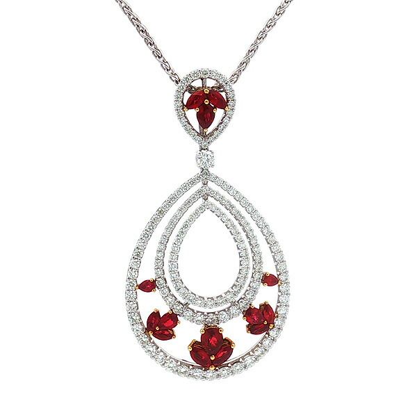 送料無料・返品可♪ピキョッティ ルビー2.09ct ダイヤ2.64ct