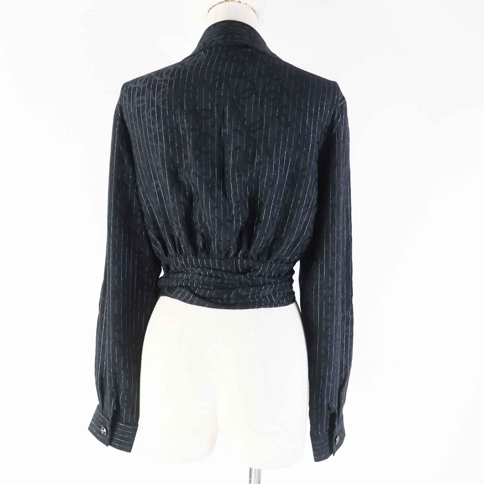 送料無料の商品 美品◎CHANEL ココマーク総柄 シルク P74411 23P シャネル シャツ+ブラウス(長袖+七分)