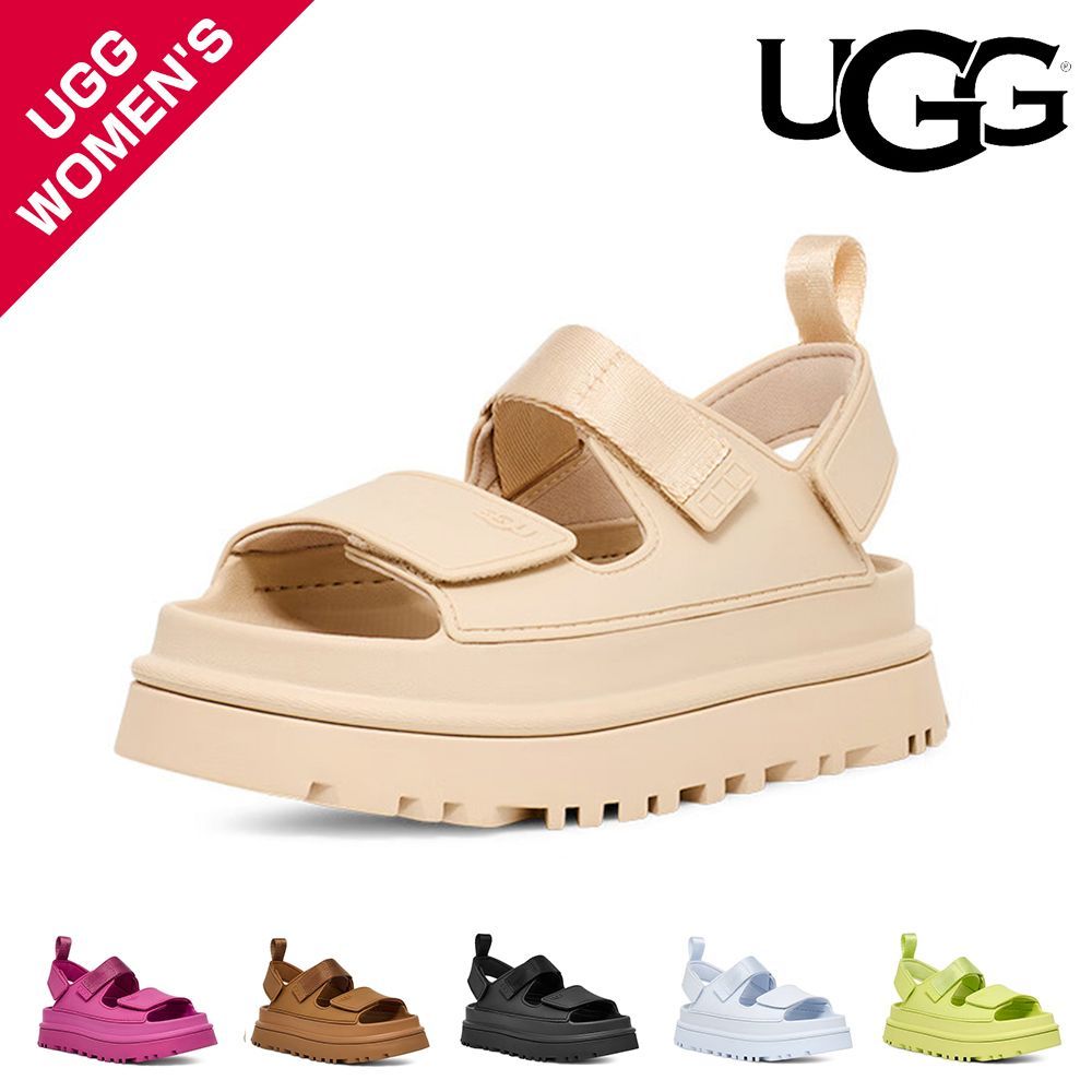 UGG アグ サンダル ストラップ 厚底 プラットフォーム 軽量 ゴールデングロウ レディース GOLDENGLOW 1152685 送料無料 サンダル レディース 女性 靴 軽い 歩きやすい 痛くない 大きいサイズ 滑りにくい シーソルト