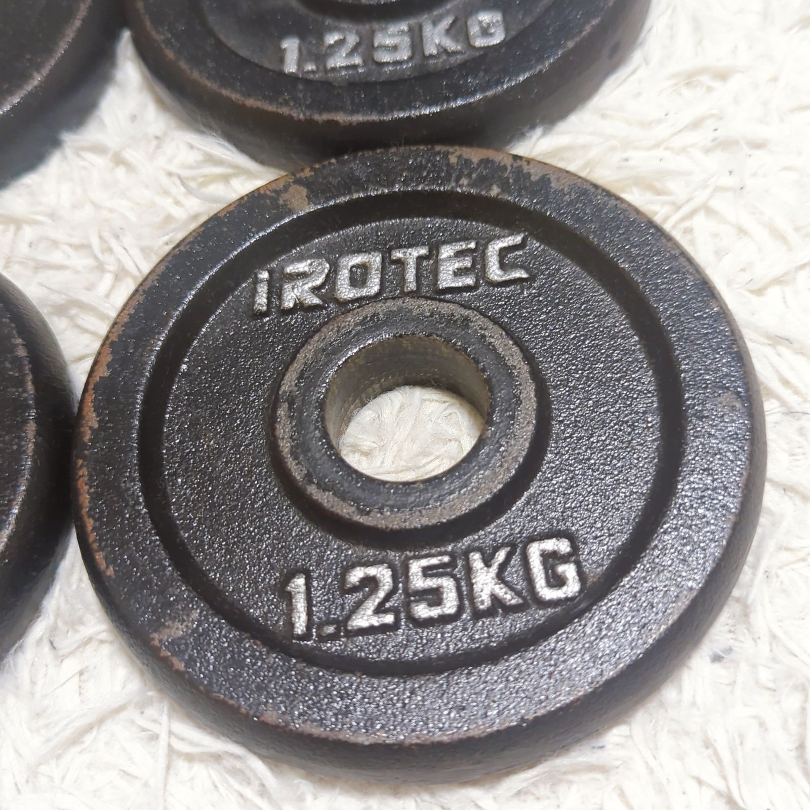 アイロテック ダンベルプレート 1.25kg 4枚 淡い 早い者勝ち IROTEC