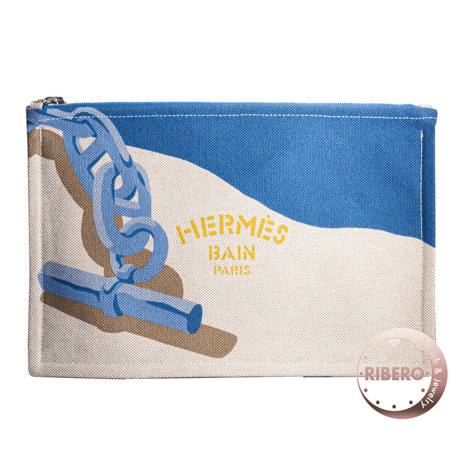 HERMES エルメス Trousse Escale a la Plage Case エスカル ア 