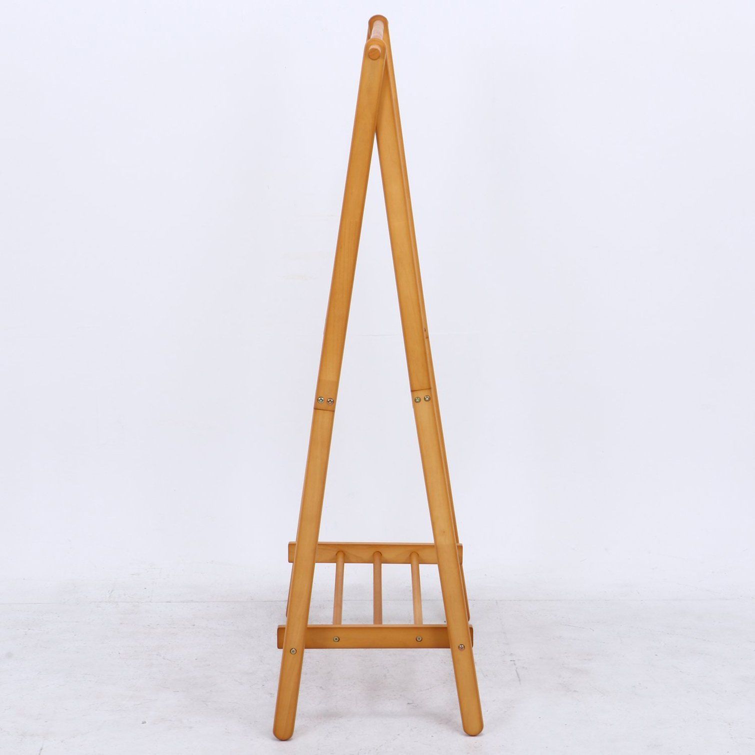 数量 玄関 棚付き ナチュラル 幅100×奥行45×高さ147.8cm 木製 12970 ハンガーラック コートハンガー 不二貿易 MARWIL-DEMENAGEMENTS_CH