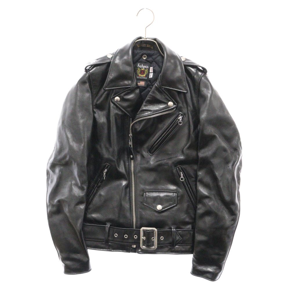 SCHOTT (ショット) Horsehide One Star Riders Jacket 7823950087 ホースハイド ワンスター ダブルライダースジャケット ブラック