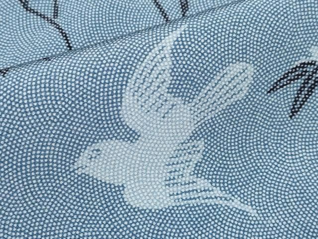 平和屋着物○人間国宝 小宮康孝 訪問着 江戸小紋 箔散らし 鮫小